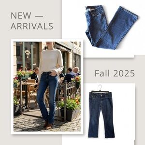 NWOT Banana Republic Stretch Bootcut Jeans Women’s Size 4 Short Dark Wash Denim